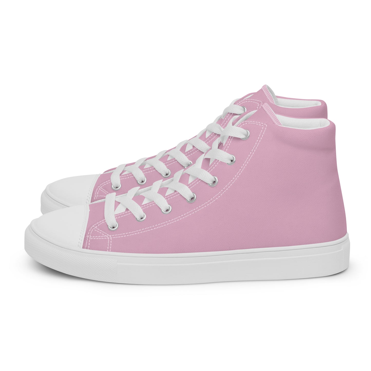 Women’s high top canvas shoes - Blush Pink