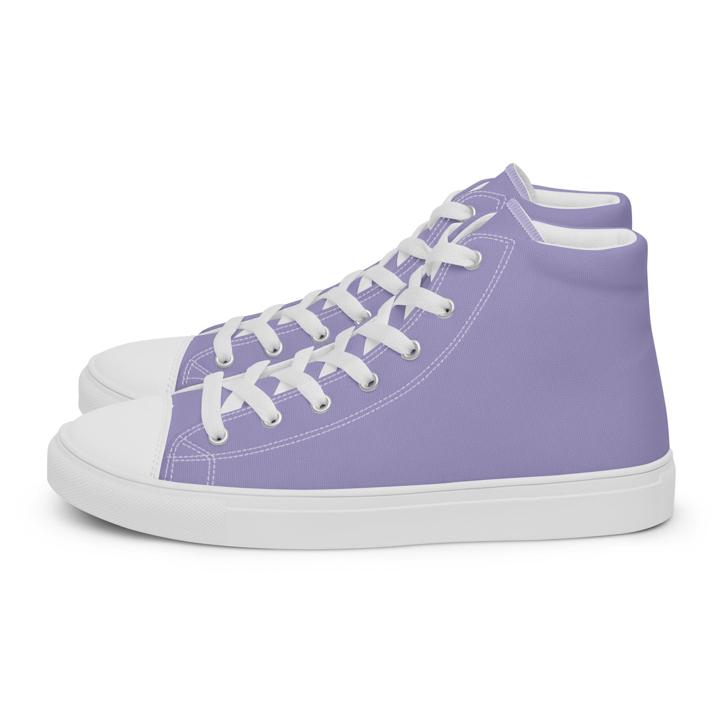Women’s high top canvas shoes - Pastel Plum