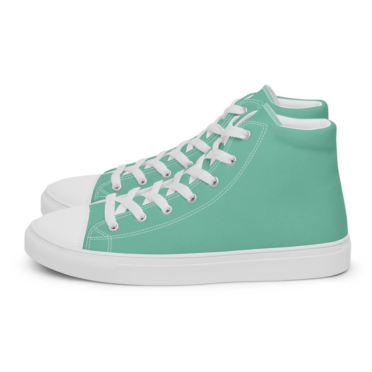 Women’s high top canvas shoes - Mint Green