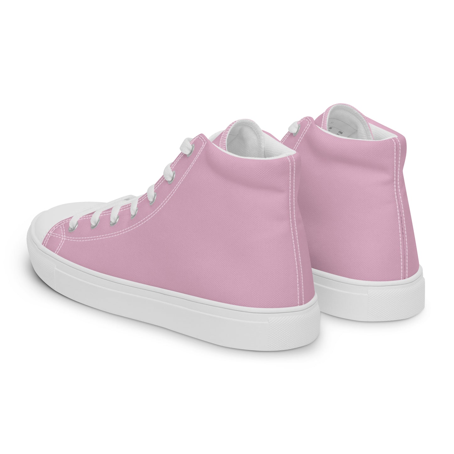 Women’s high top canvas shoes - Blush Pink