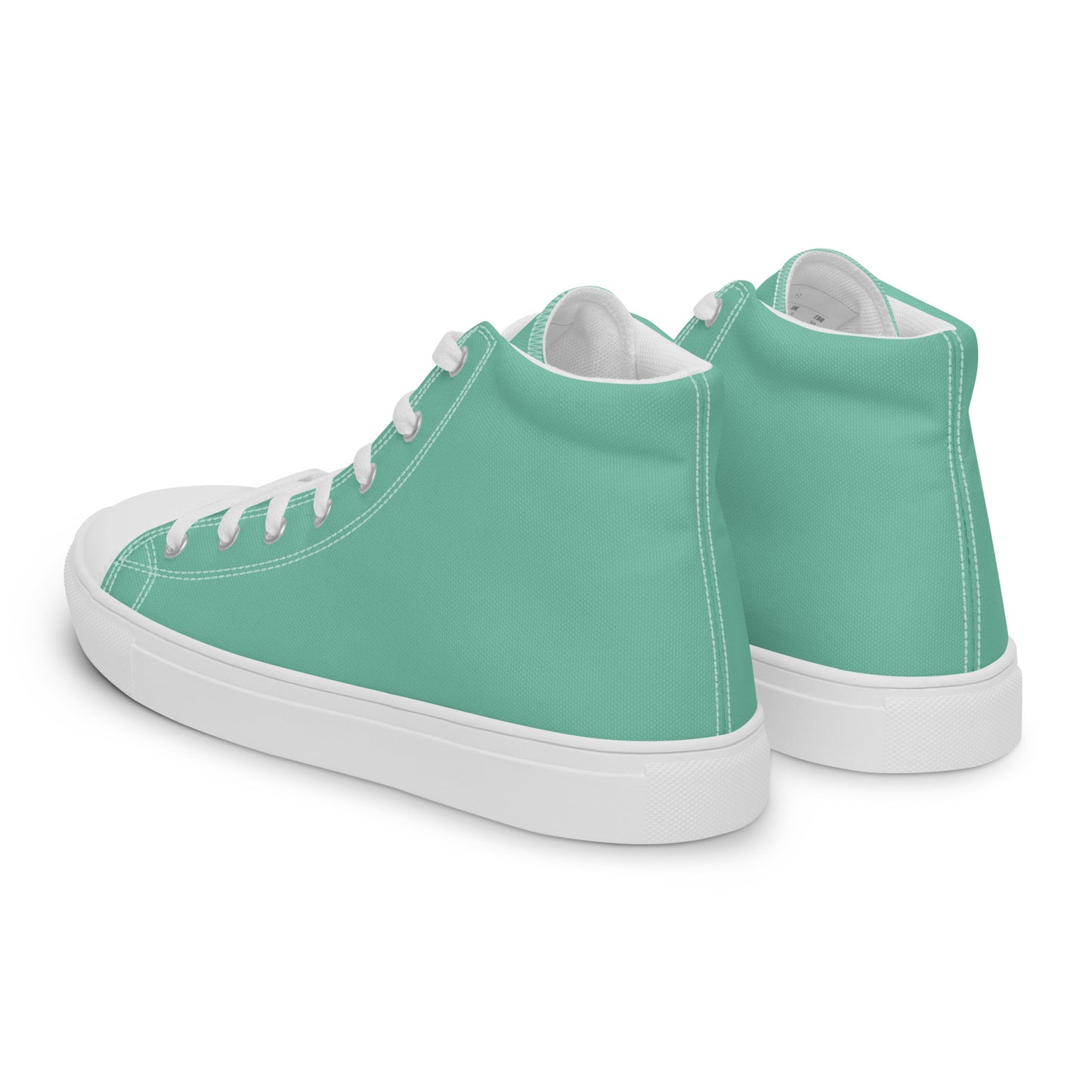 Women’s high top canvas shoes - Mint Green