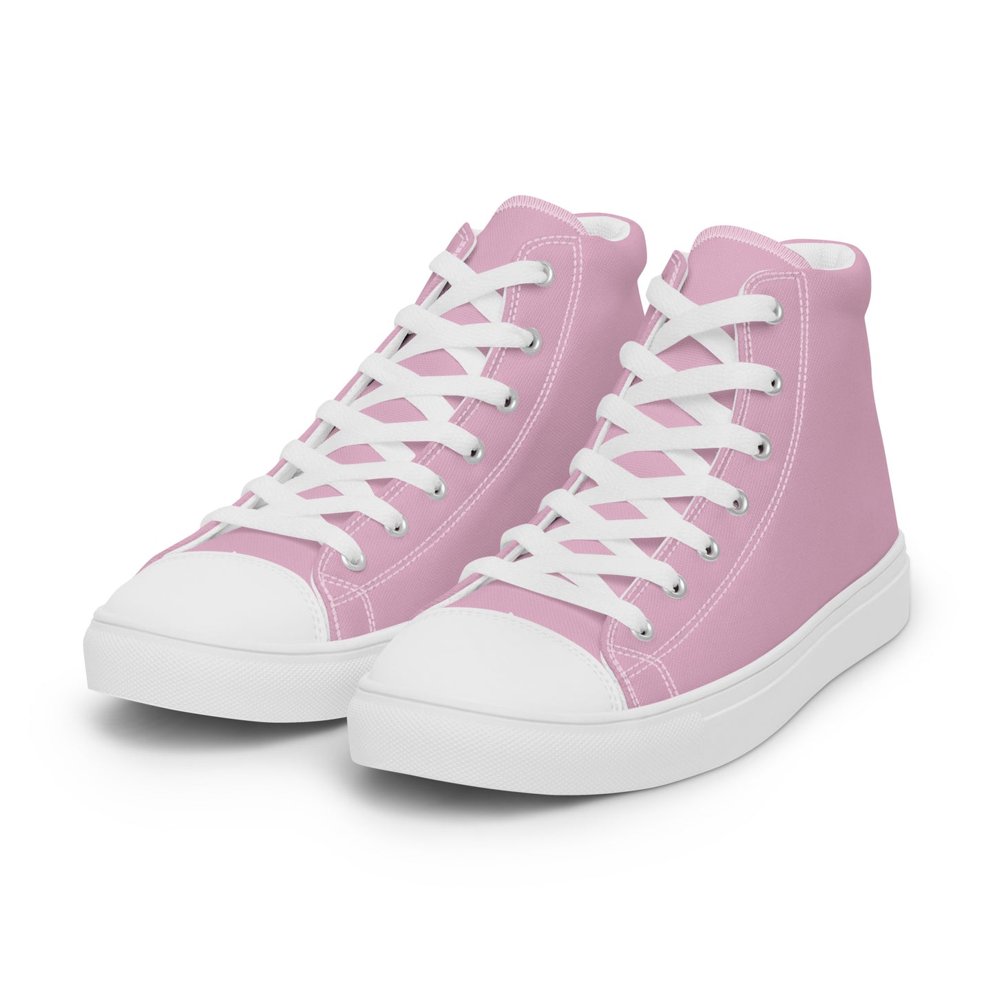 Women’s high top canvas shoes - Blush Pink
