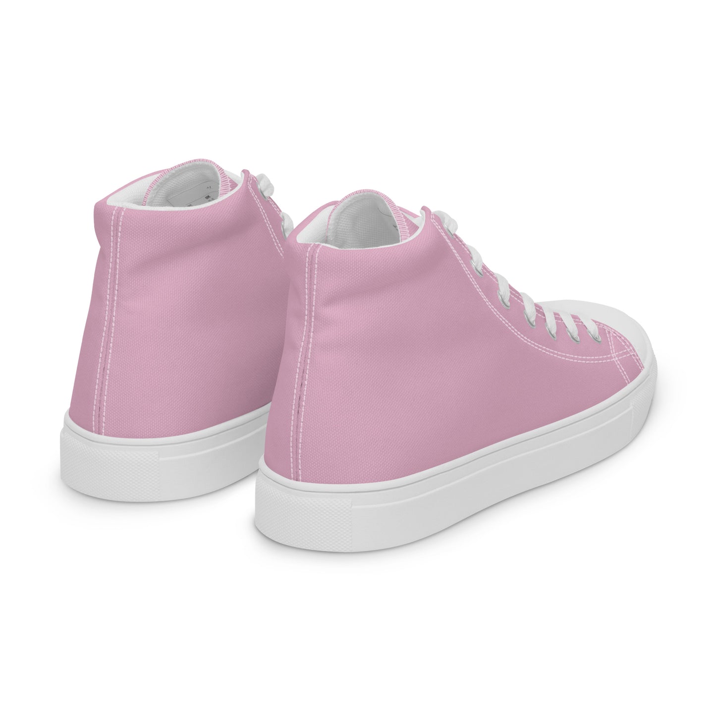 Women’s high top canvas shoes - Blush Pink