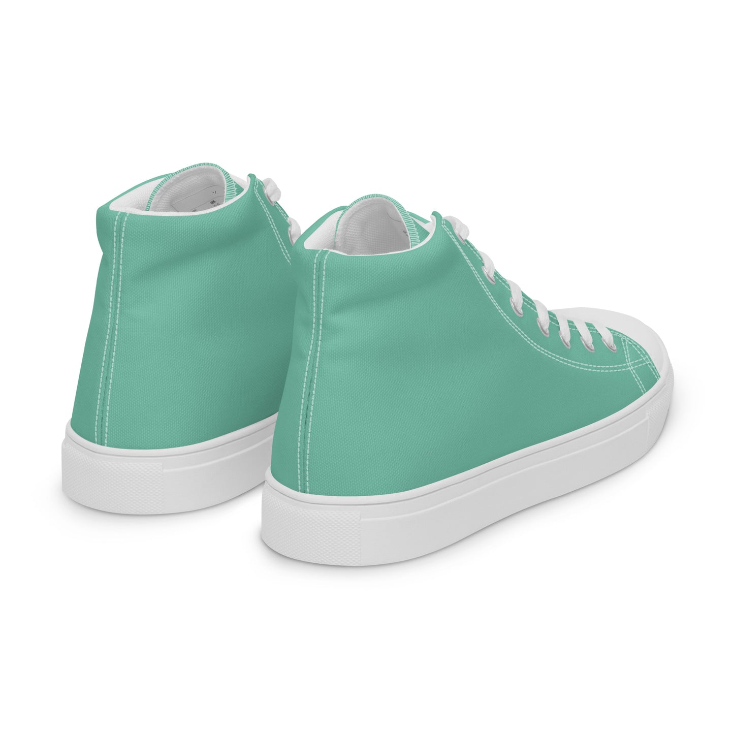 Women’s high top canvas shoes - Mint Green