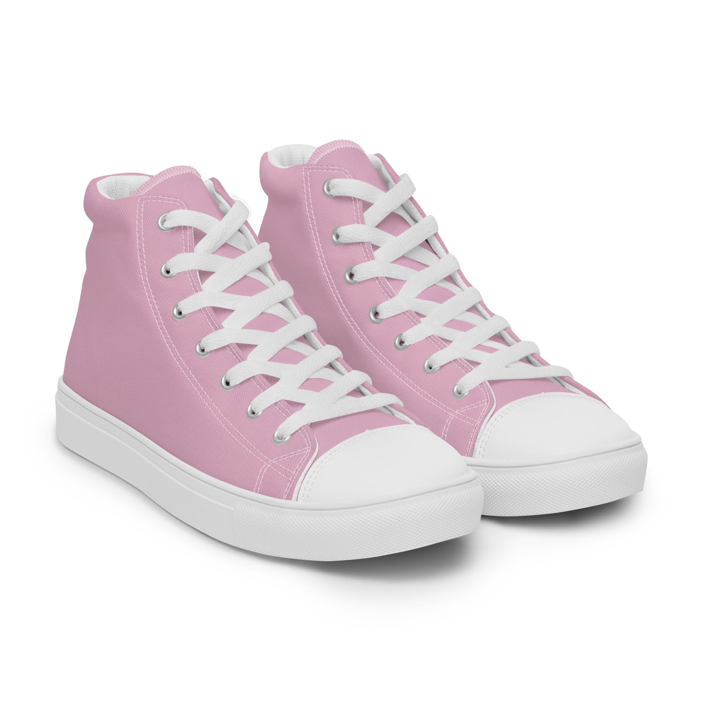 Women’s high top canvas shoes - Blush Pink