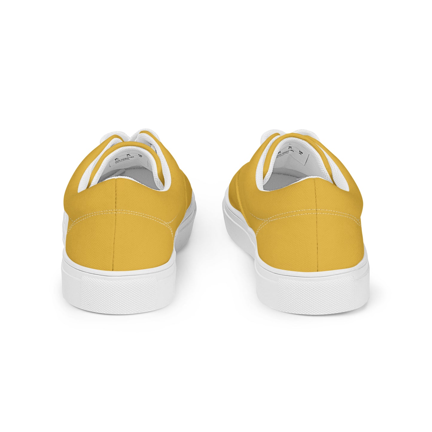 Women’s lace-up canvas shoes - Golden Yellow