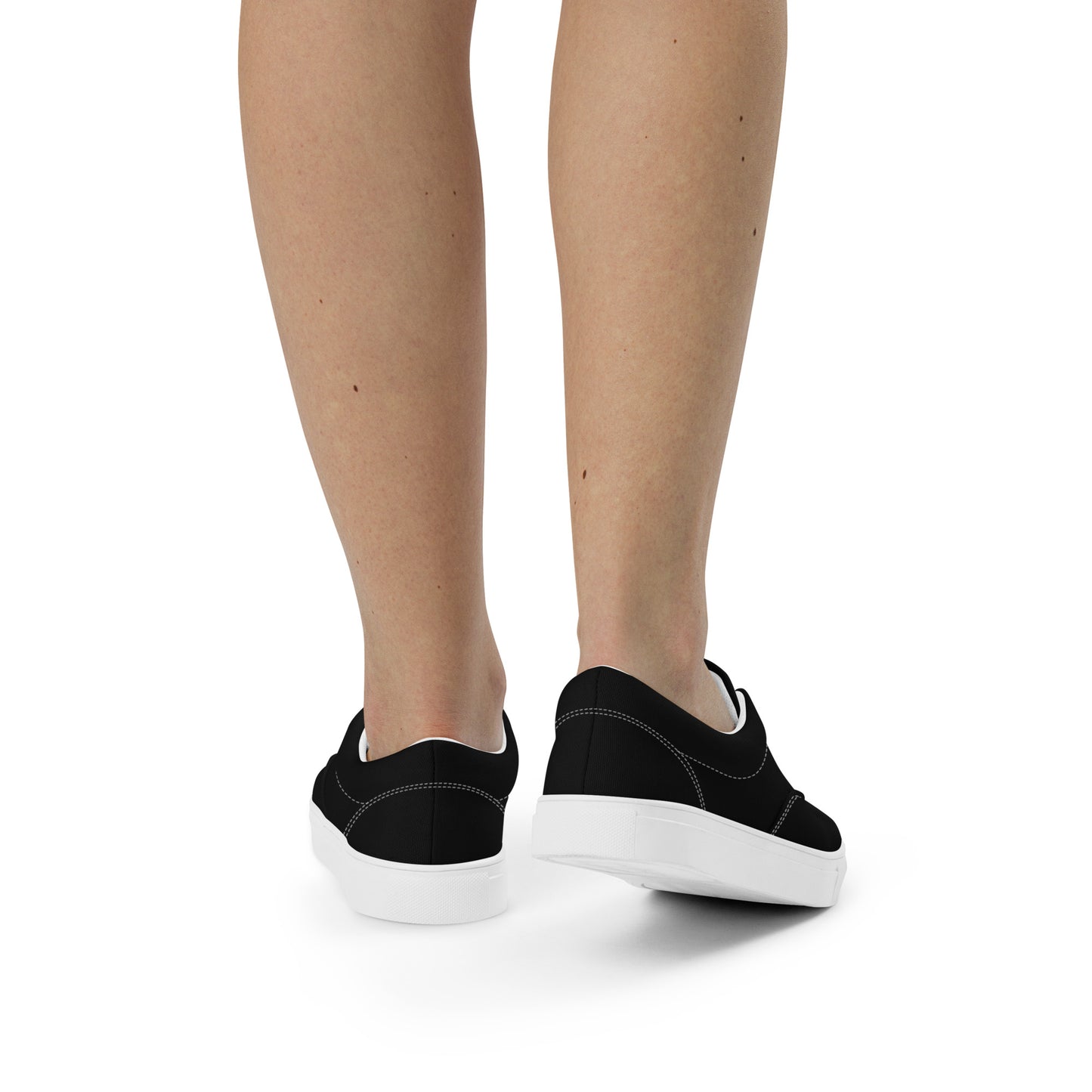 Women’s lace-up canvas shoes - Classic Black