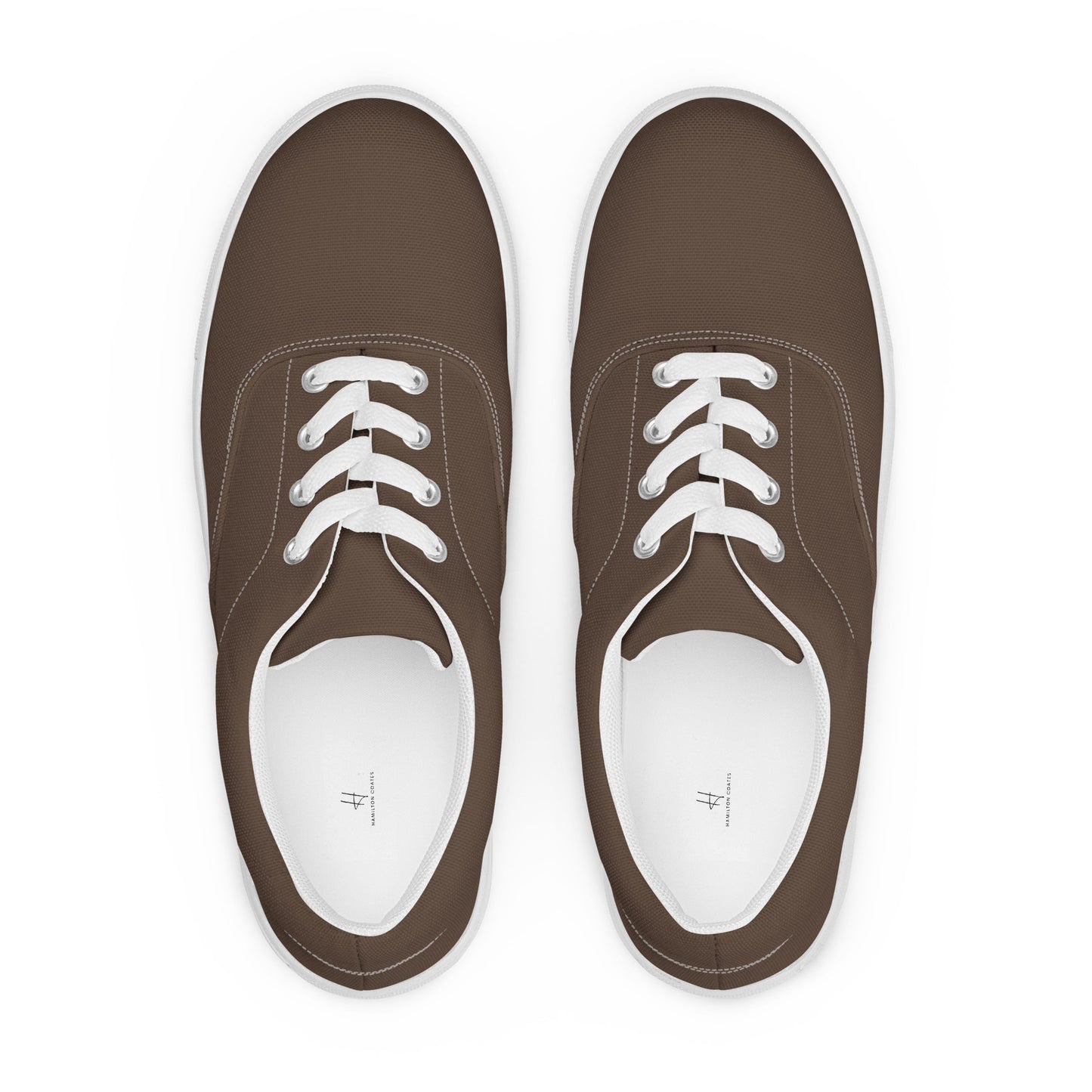Women’s lace-up canvas shoes - Mocha