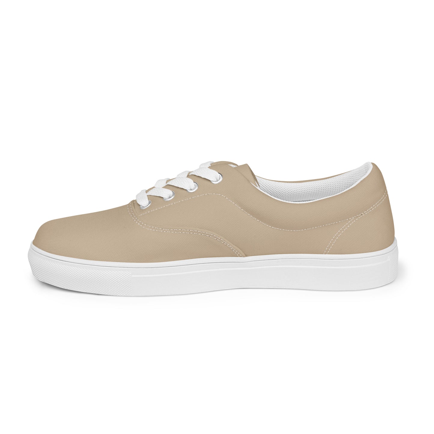 Women’s lace-up canvas shoes - Khaki