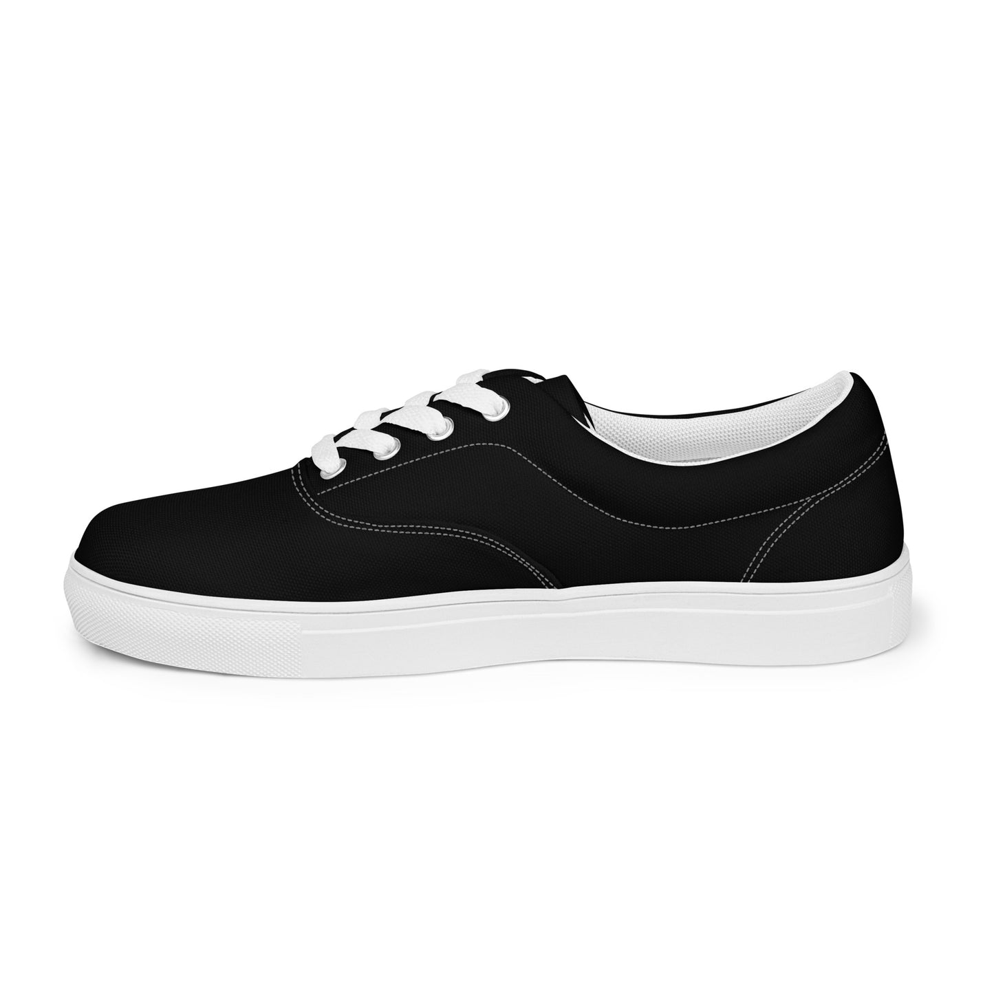 Women’s lace-up canvas shoes - Classic Black