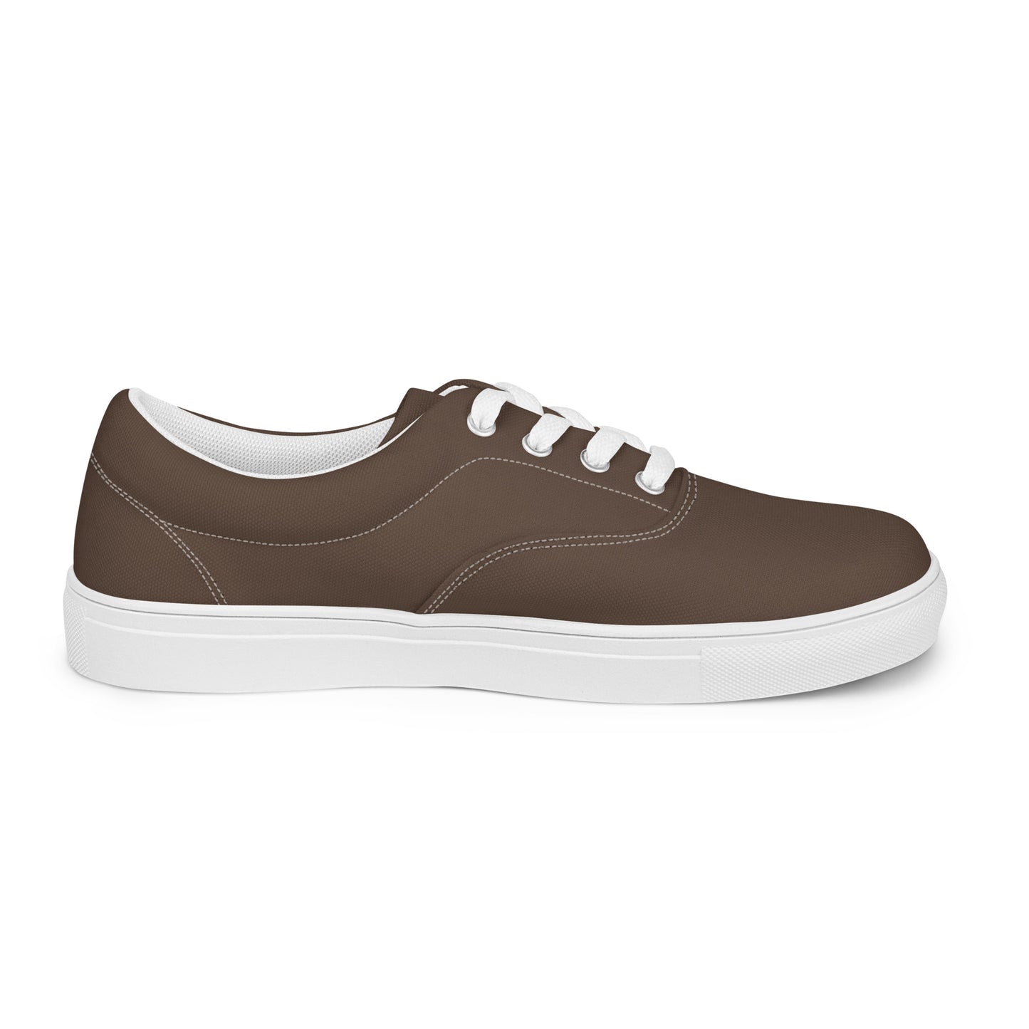 Women’s lace-up canvas shoes - Mocha