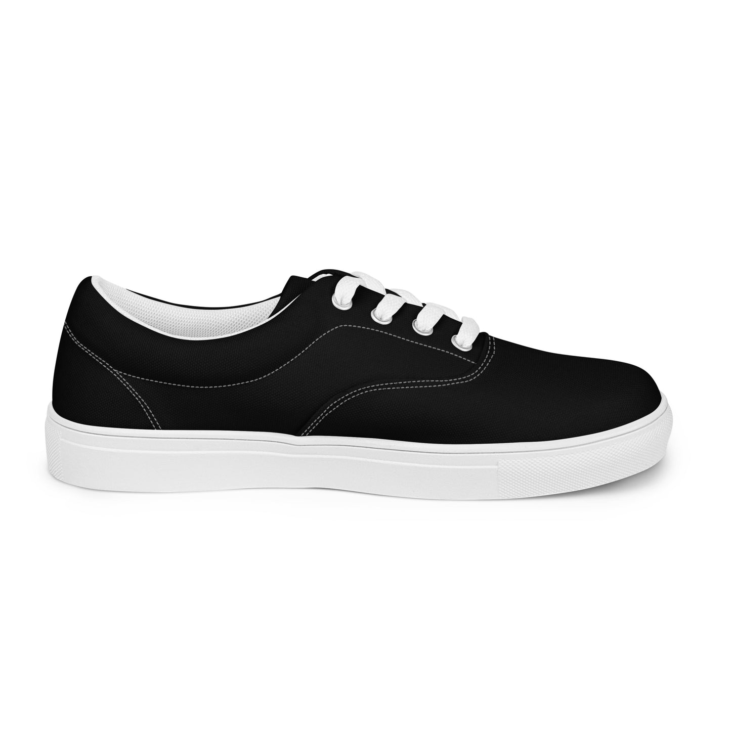 Women’s lace-up canvas shoes - Classic Black