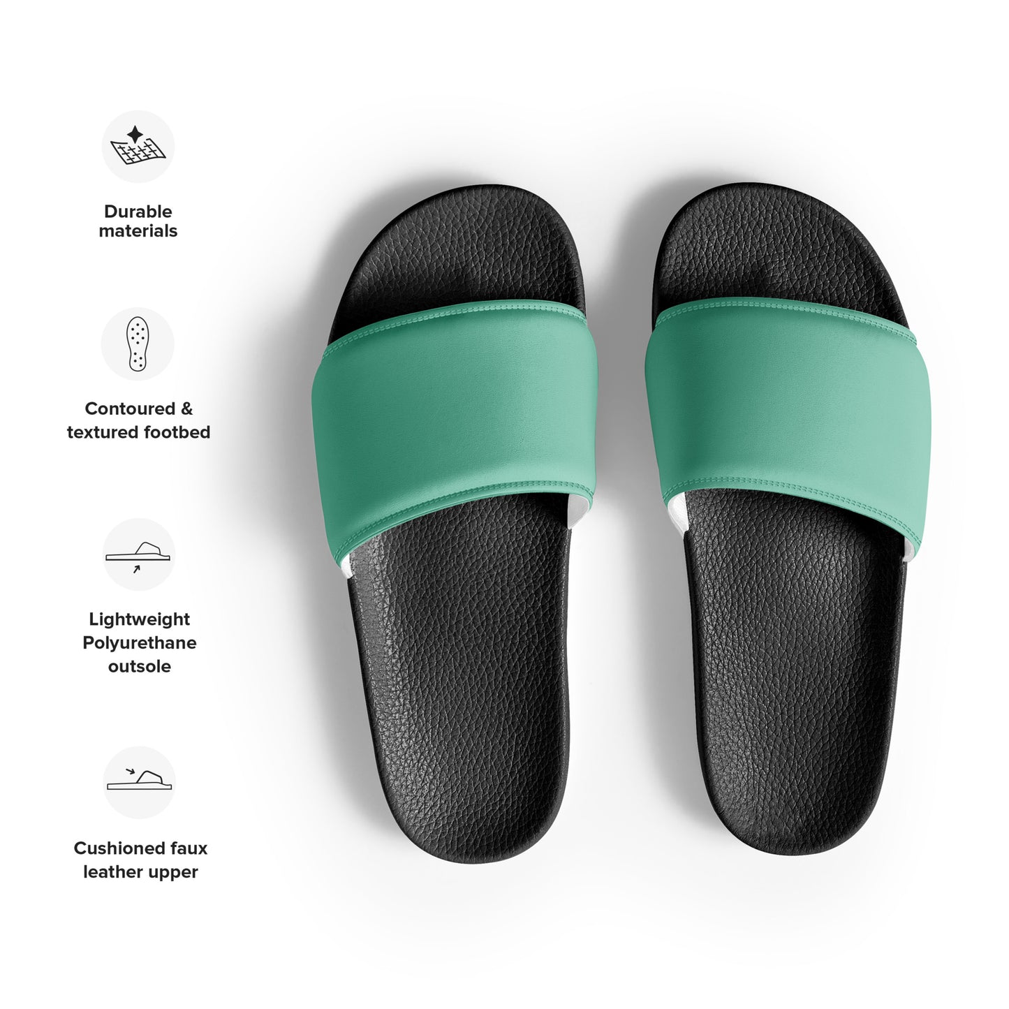 Women's Comfort Sliders - Mint Green