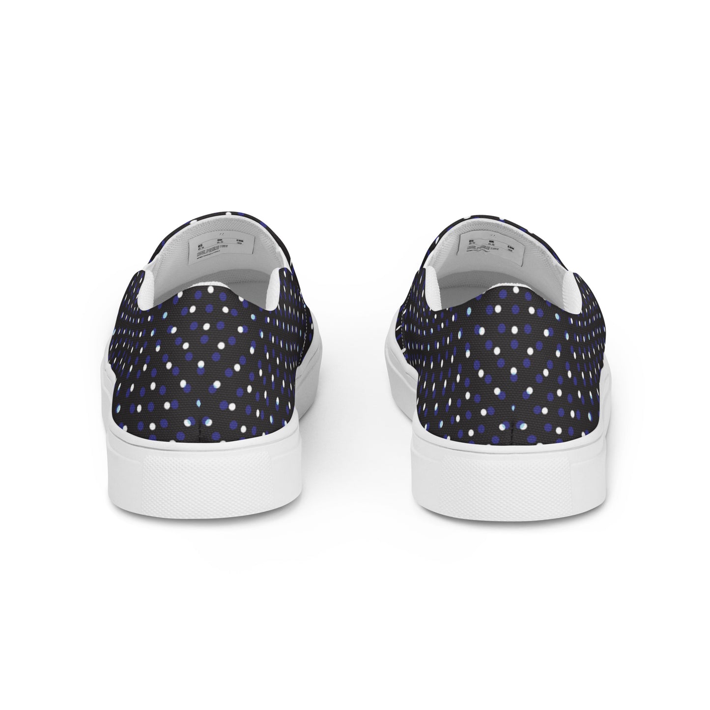 Women’s slip-on canvas shoes - Polka Dot Delight