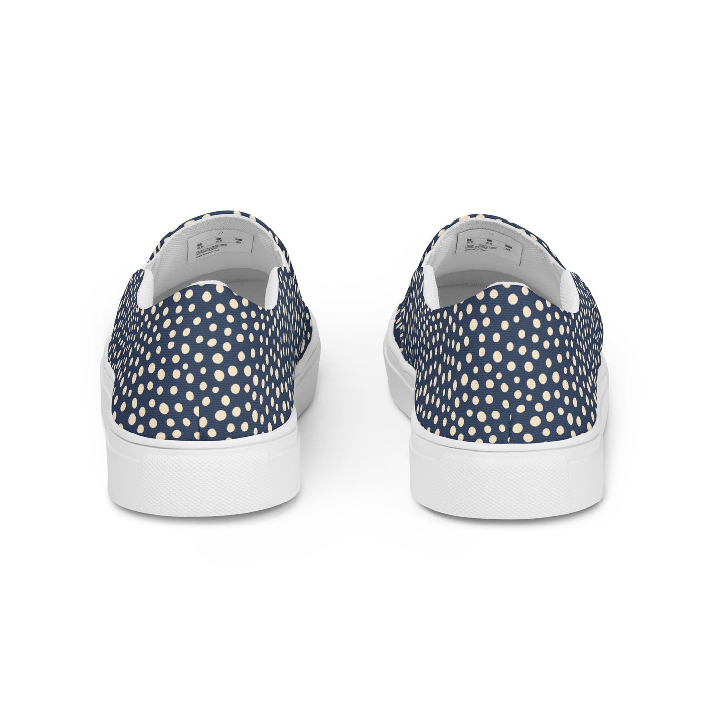 Women’s slip-on canvas shoes - Playful Polka Dot