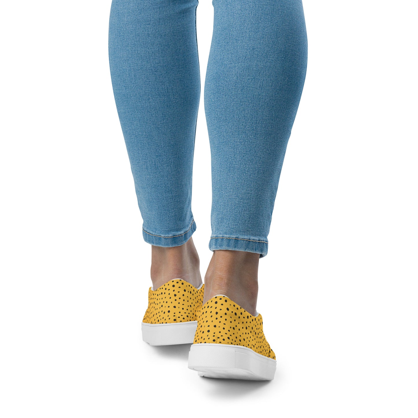 Women’s slip-on canvas shoes - Yellow Safari