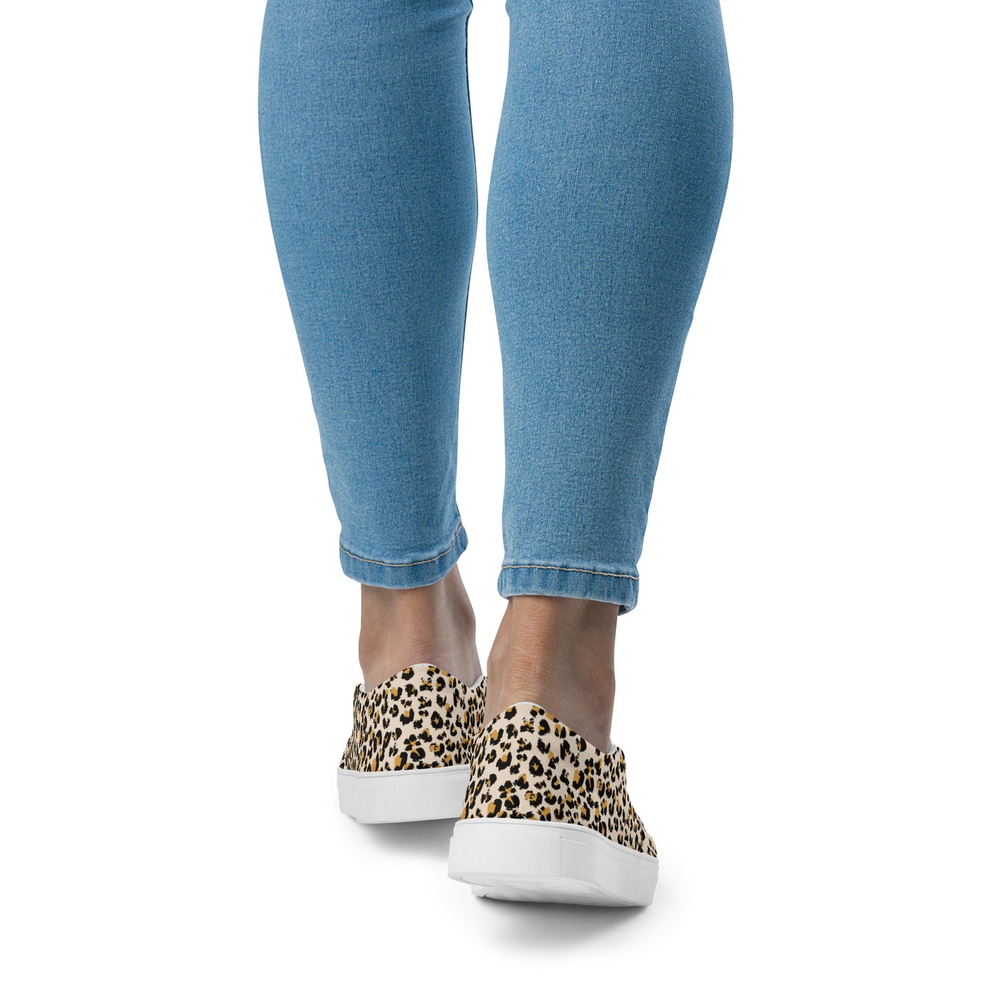 Women’s slip-on canvas shoes - Classic Leopard Print