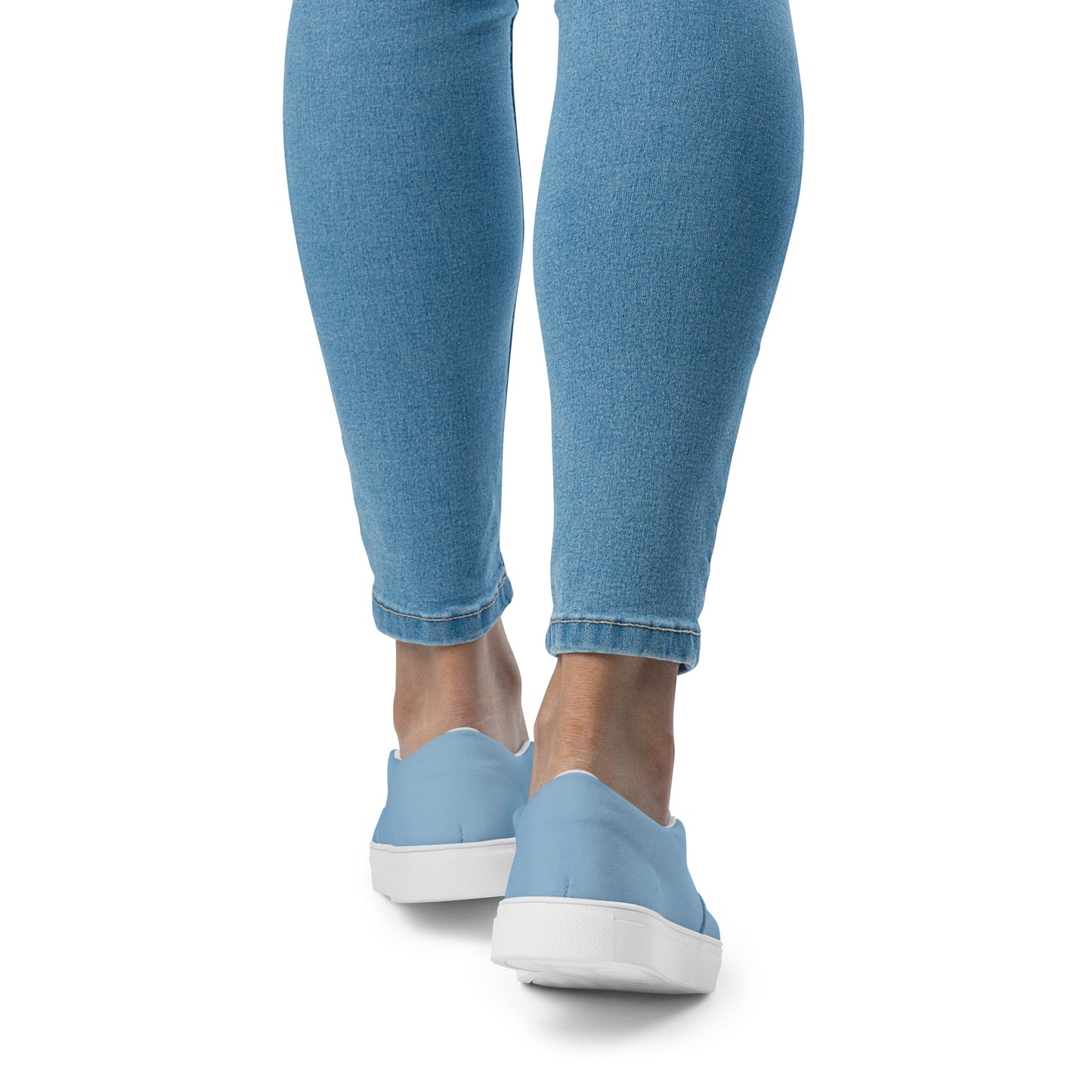Women’s slip-on canvas shoes - Pale Blue