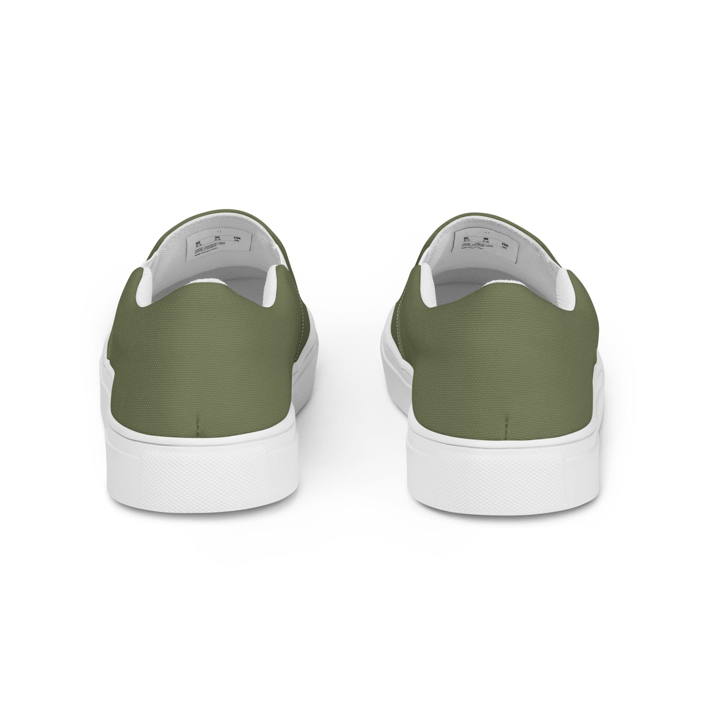 Women’s slip-on canvas shoes - Olive Green