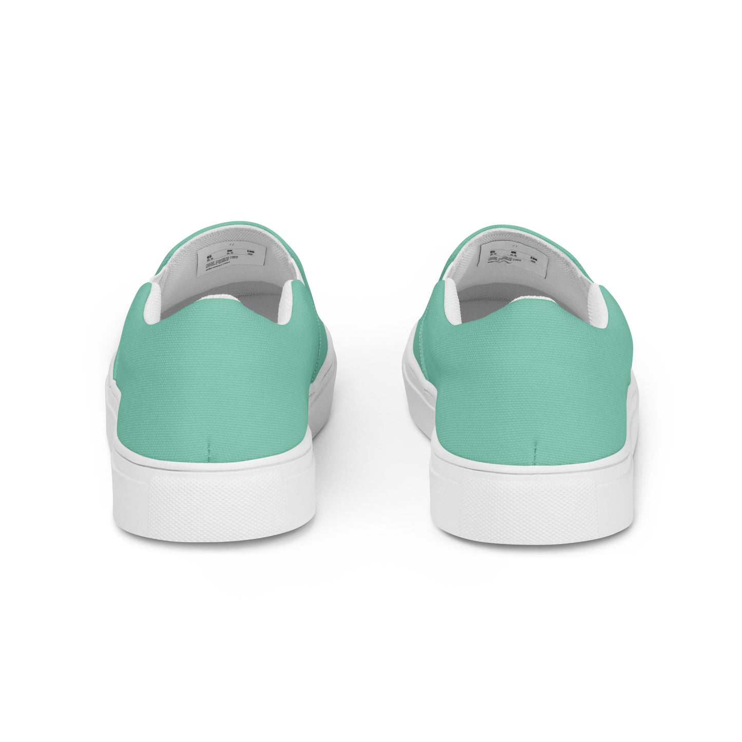 Women’s slip-on canvas shoes - Mint Green