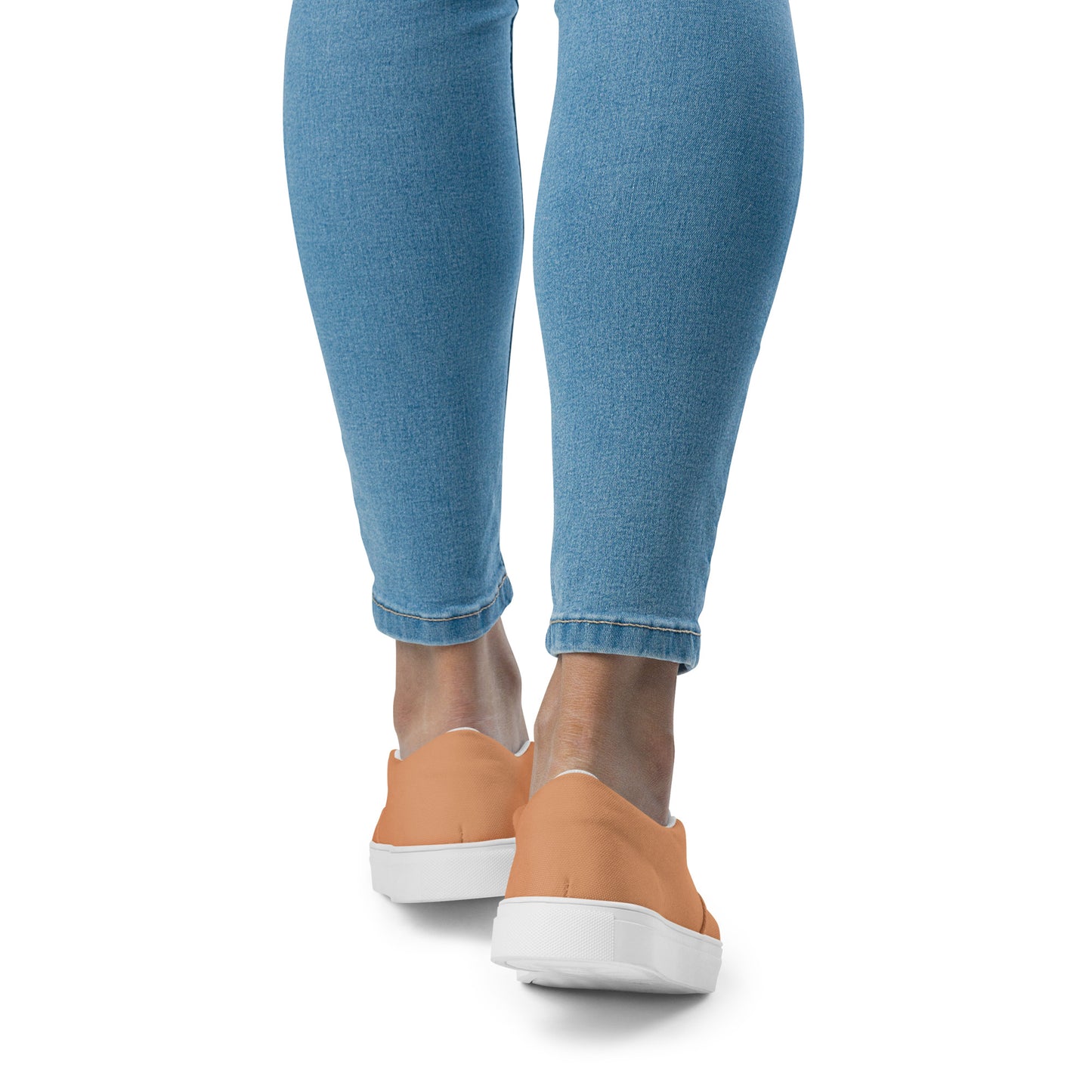 Women’s slip-on canvas shoes - Sunset Orange