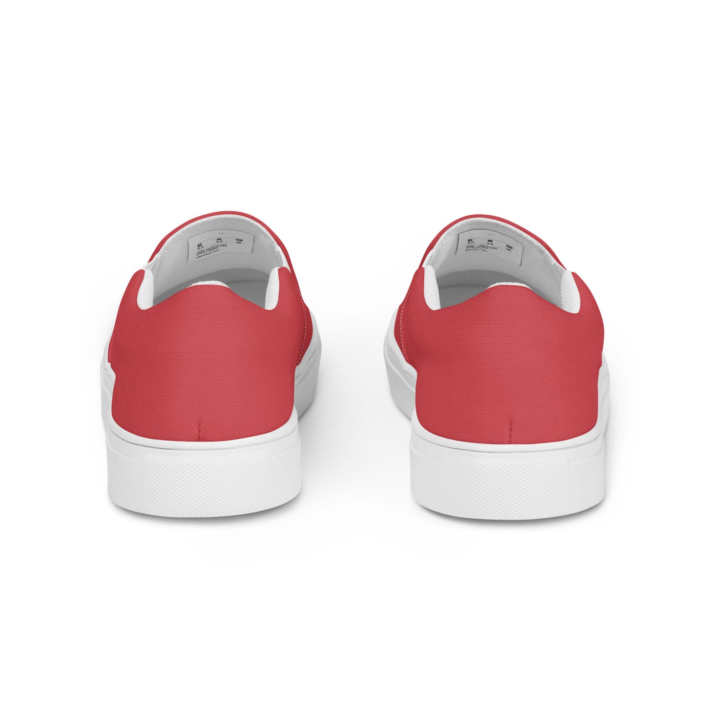 Women’s slip-on canvas shoes - Flamingo Red