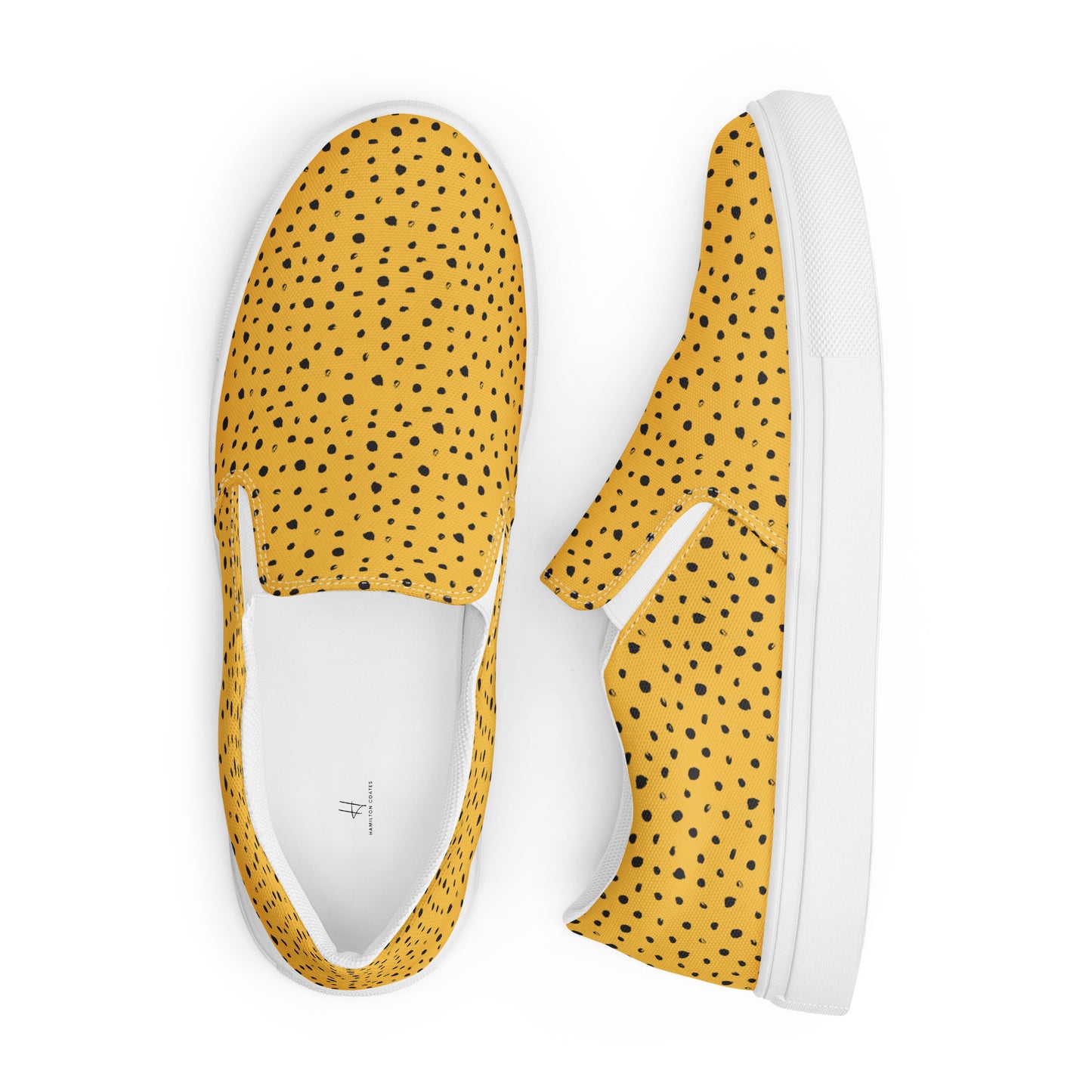 Women’s slip-on canvas shoes - Yellow Safari
