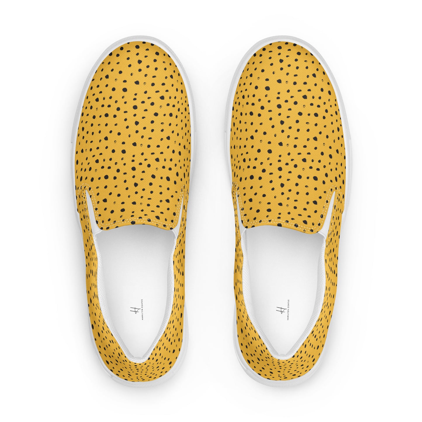 Women’s slip-on canvas shoes - Yellow Safari