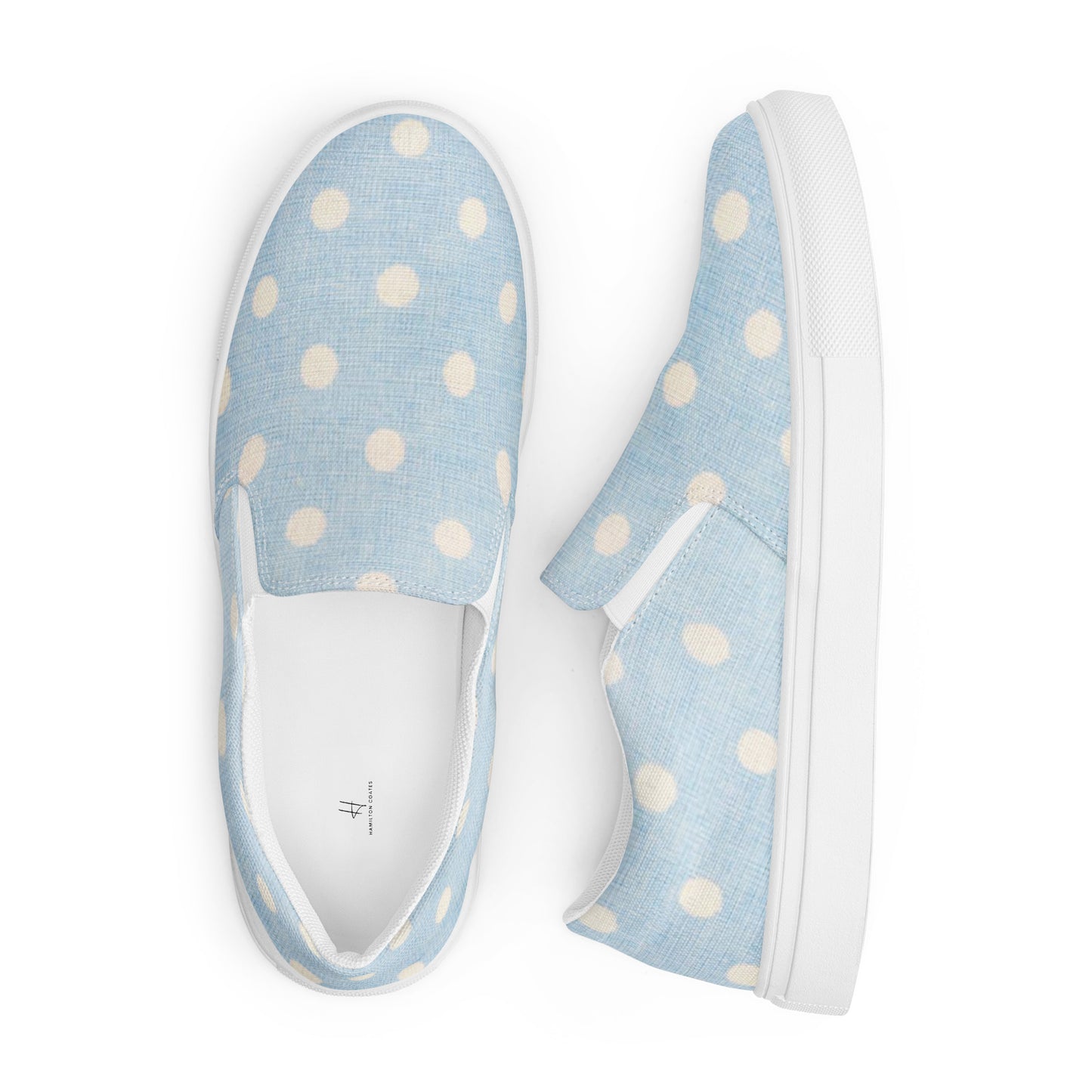 Women’s slip-on canvas shoes - Jumbo Polka
