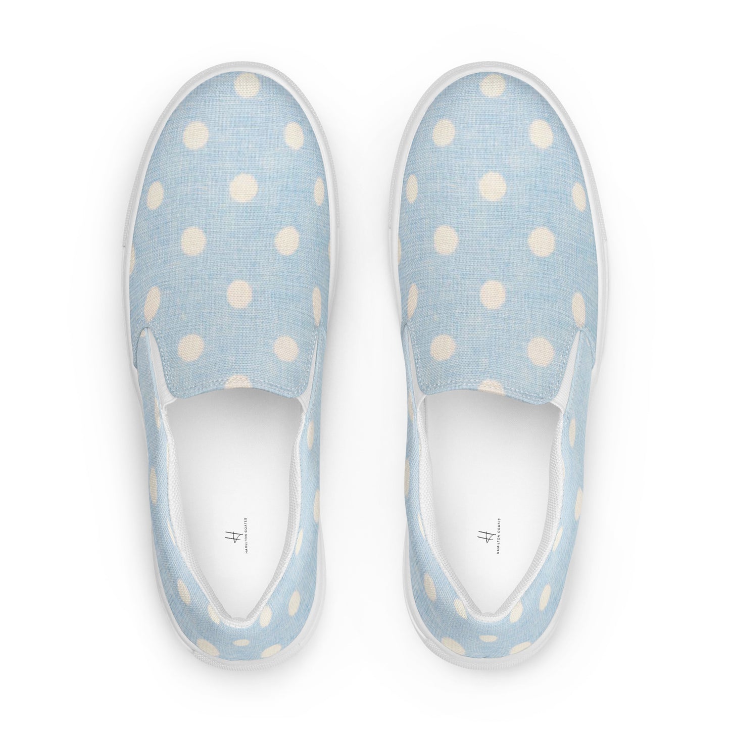 Women’s slip-on canvas shoes - Jumbo Polka