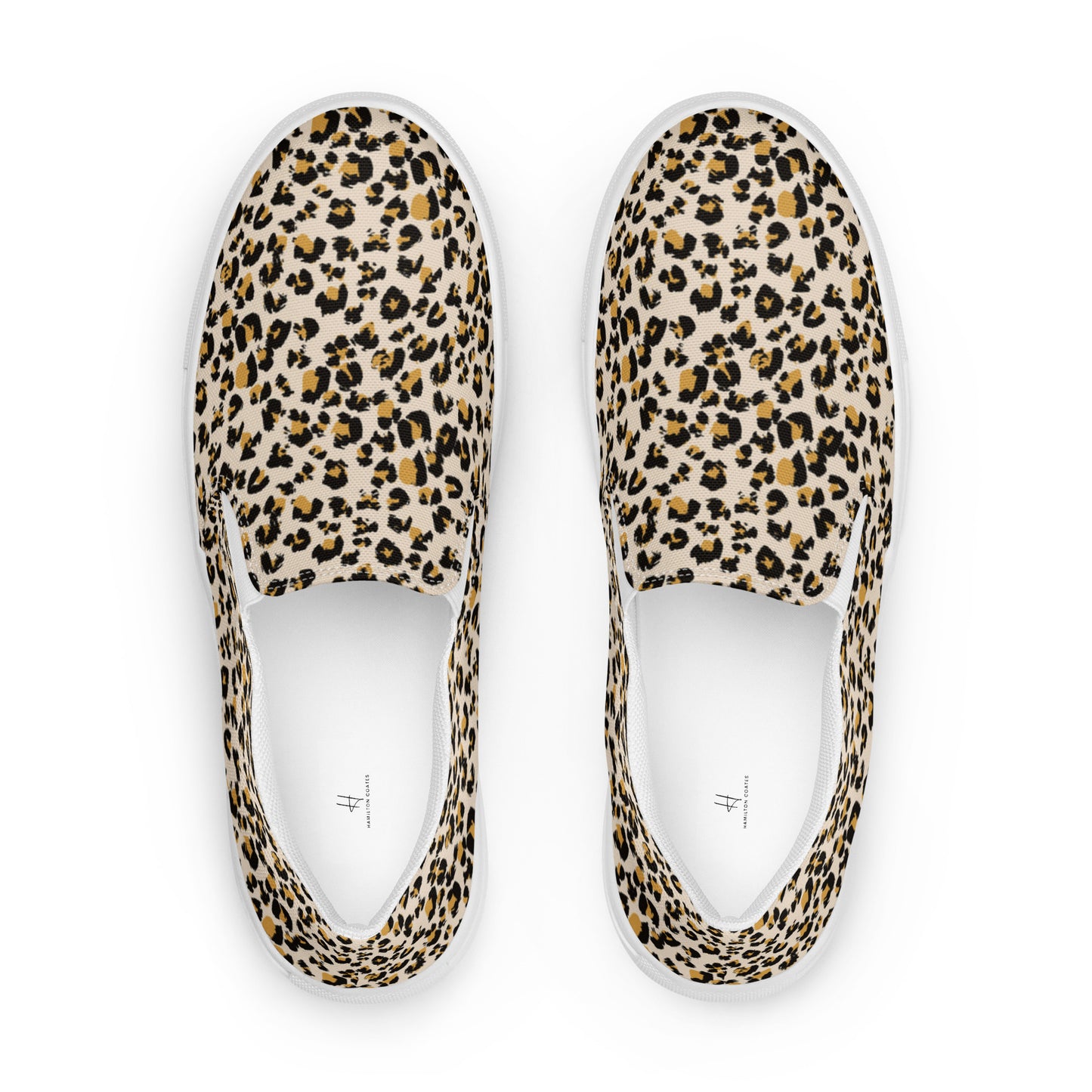 Women’s slip-on canvas shoes - Classic Leopard Print