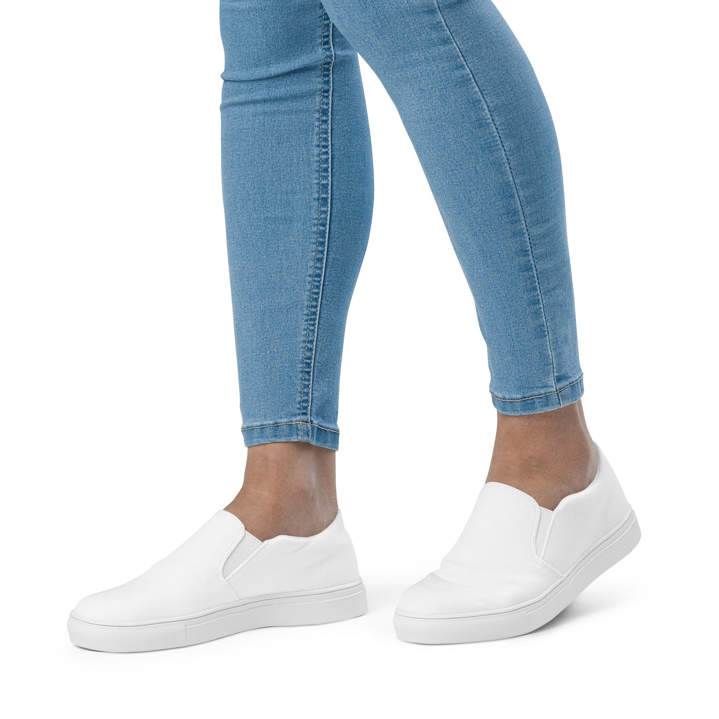 Women’s slip-on canvas shoes - Pure White