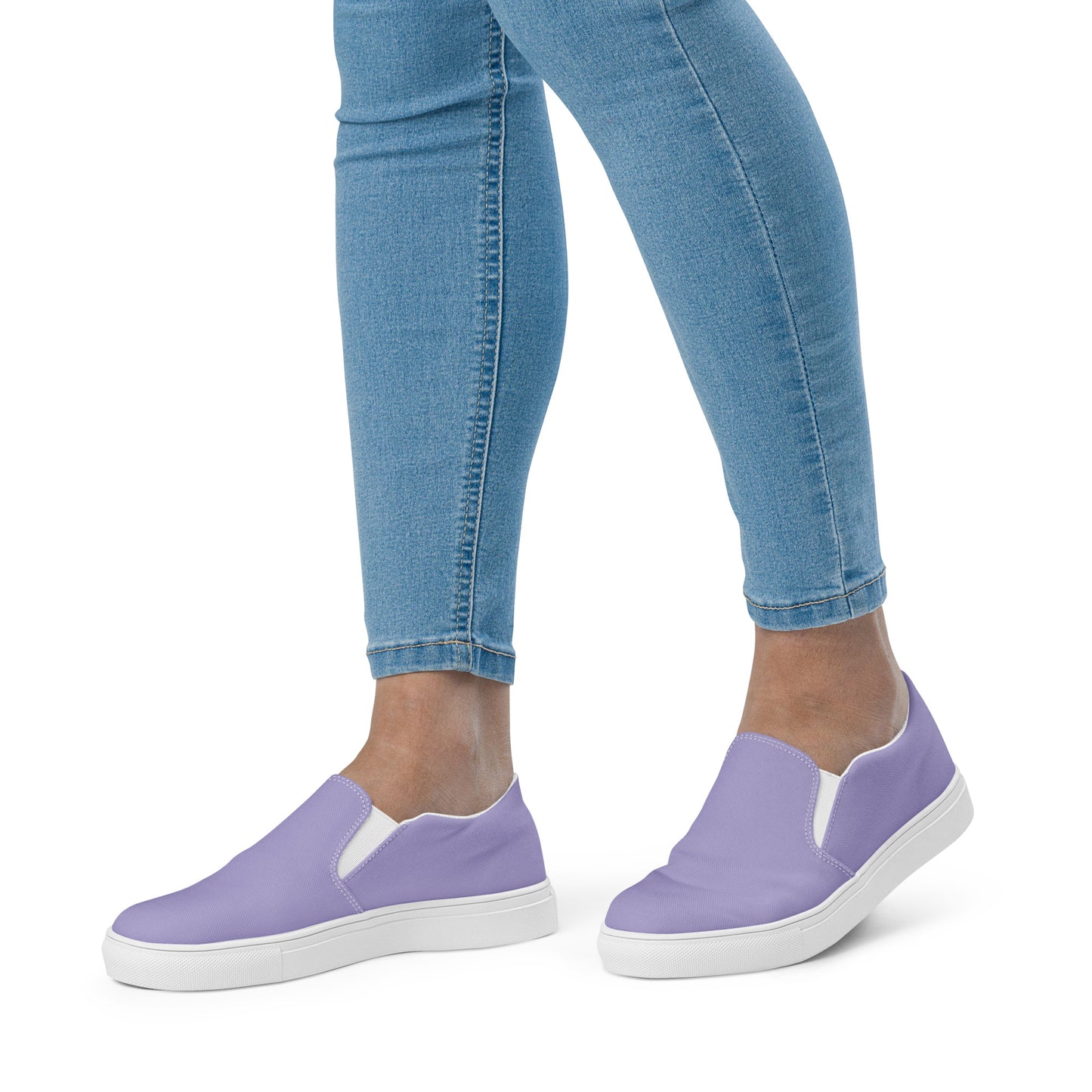 Women’s slip-on canvas shoes - Pastel Plum