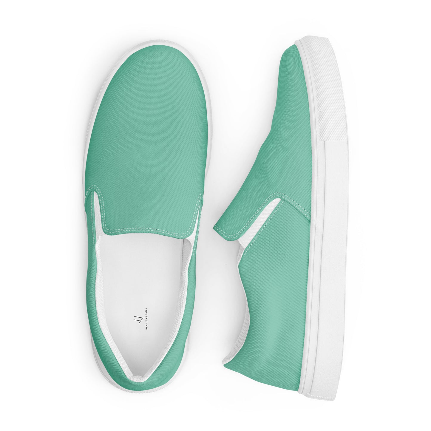 Women’s slip-on canvas shoes - Mint Green