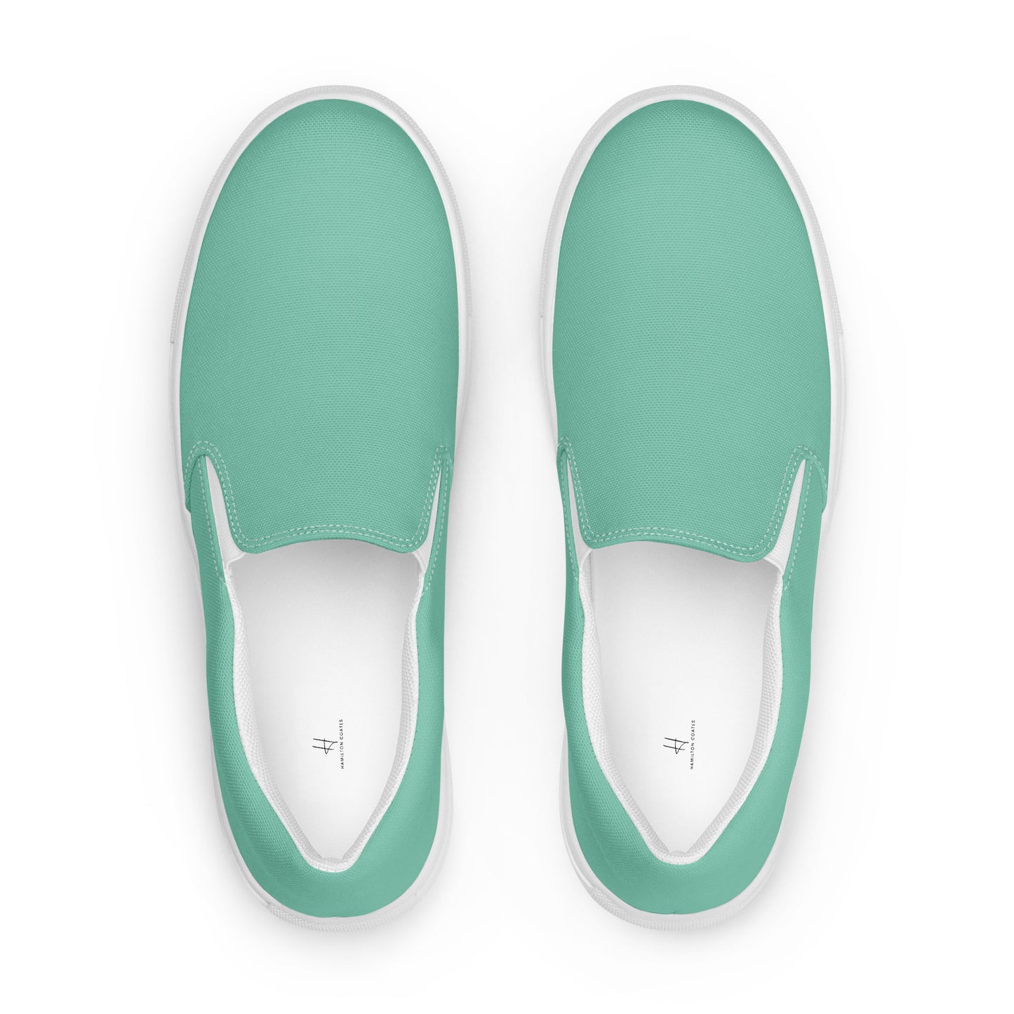 Women’s slip-on canvas shoes - Mint Green