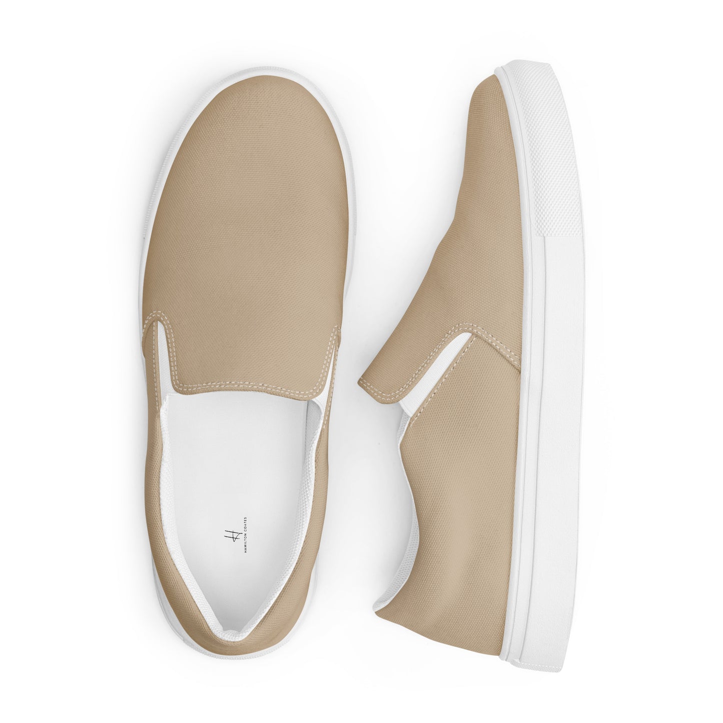 Women’s slip-on canvas shoes - Khaki