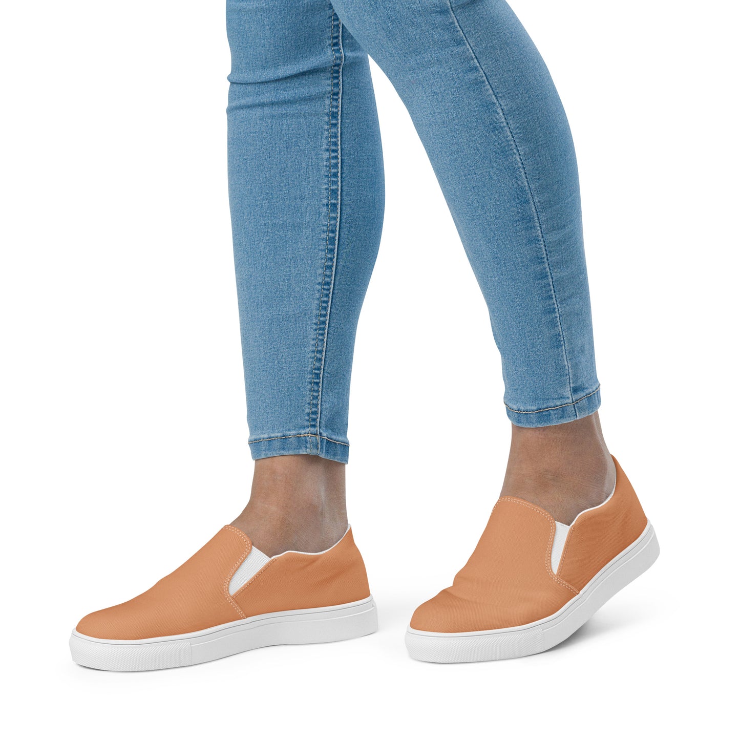 Women’s slip-on canvas shoes - Sunset Orange