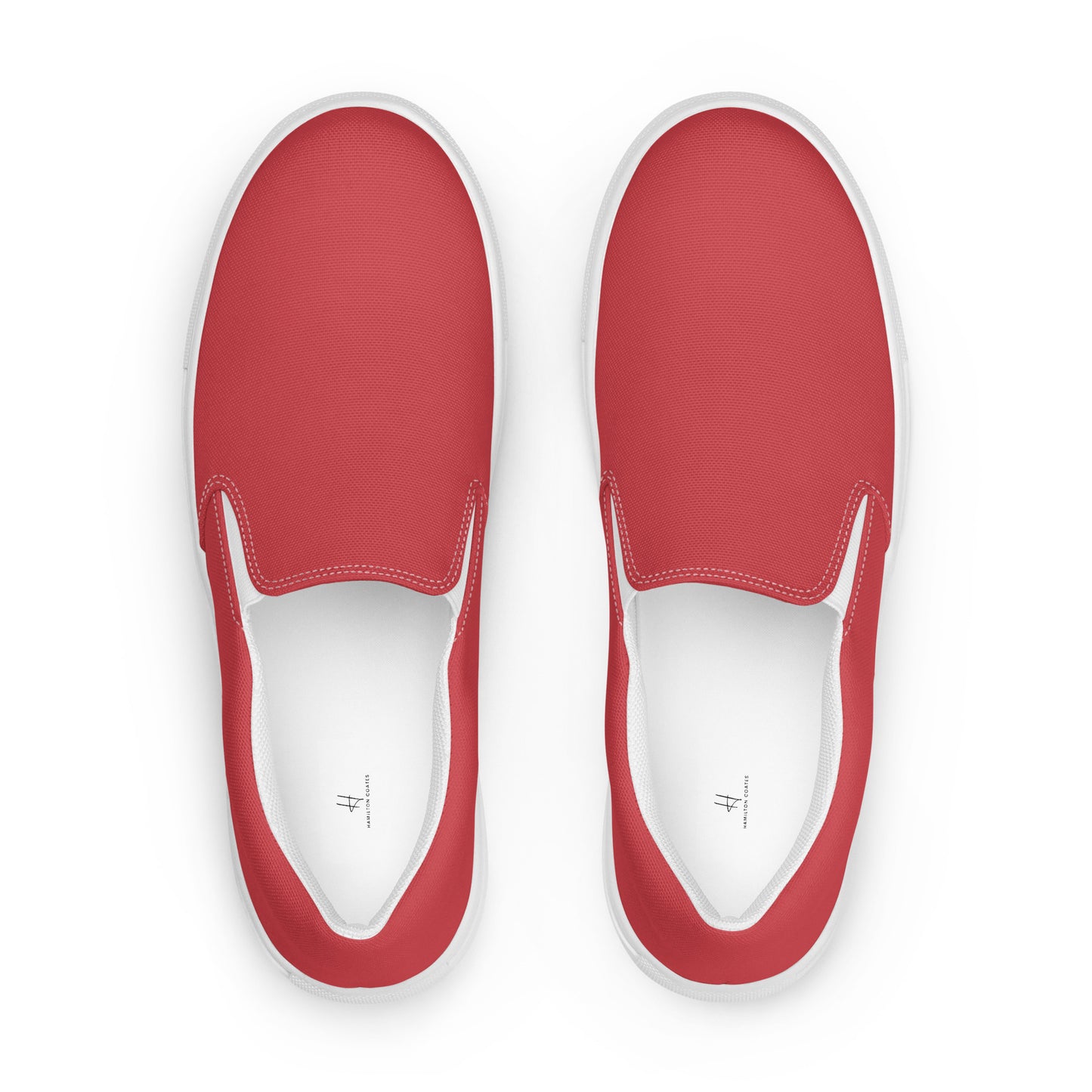 Women’s slip-on canvas shoes - Flamingo Red