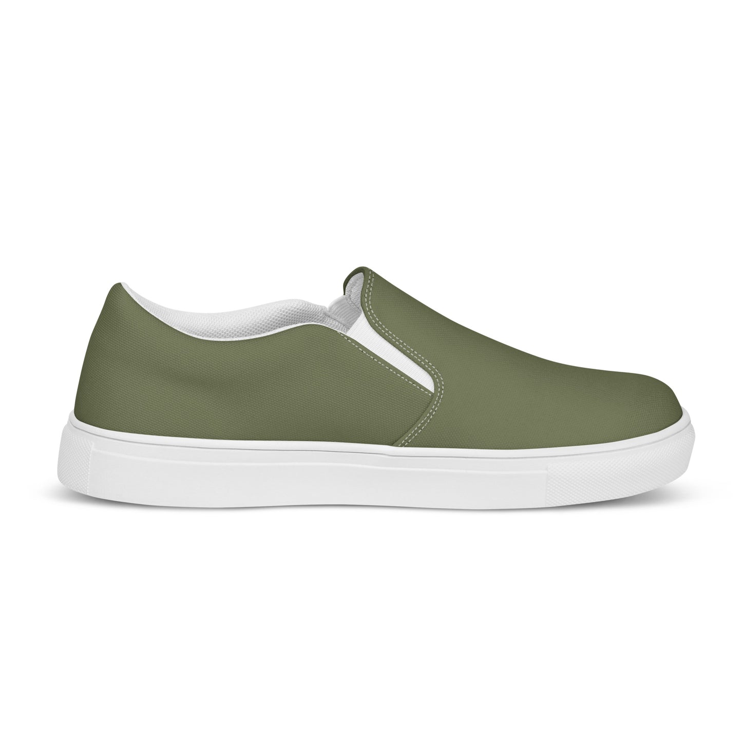 Women’s slip-on canvas shoes - Olive Green