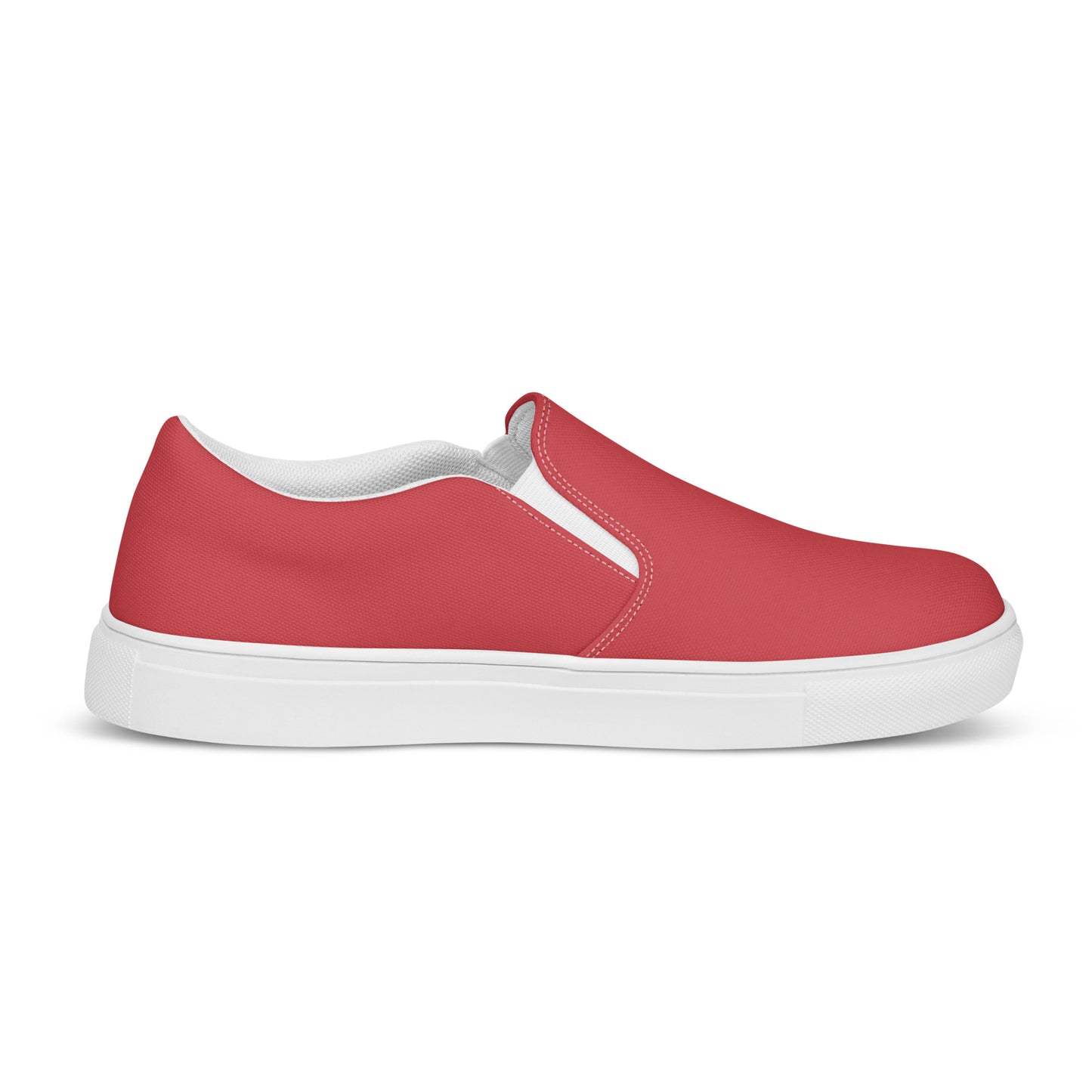 Women’s slip-on canvas shoes - Flamingo Red