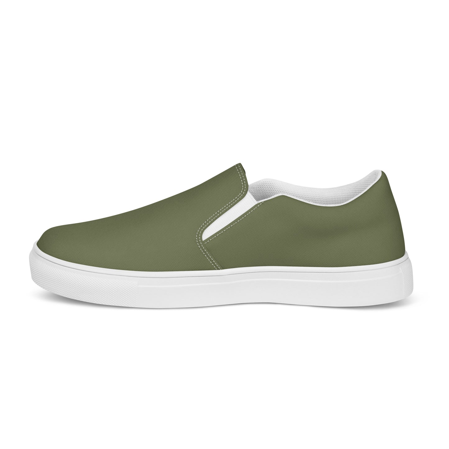 Women’s slip-on canvas shoes - Olive Green