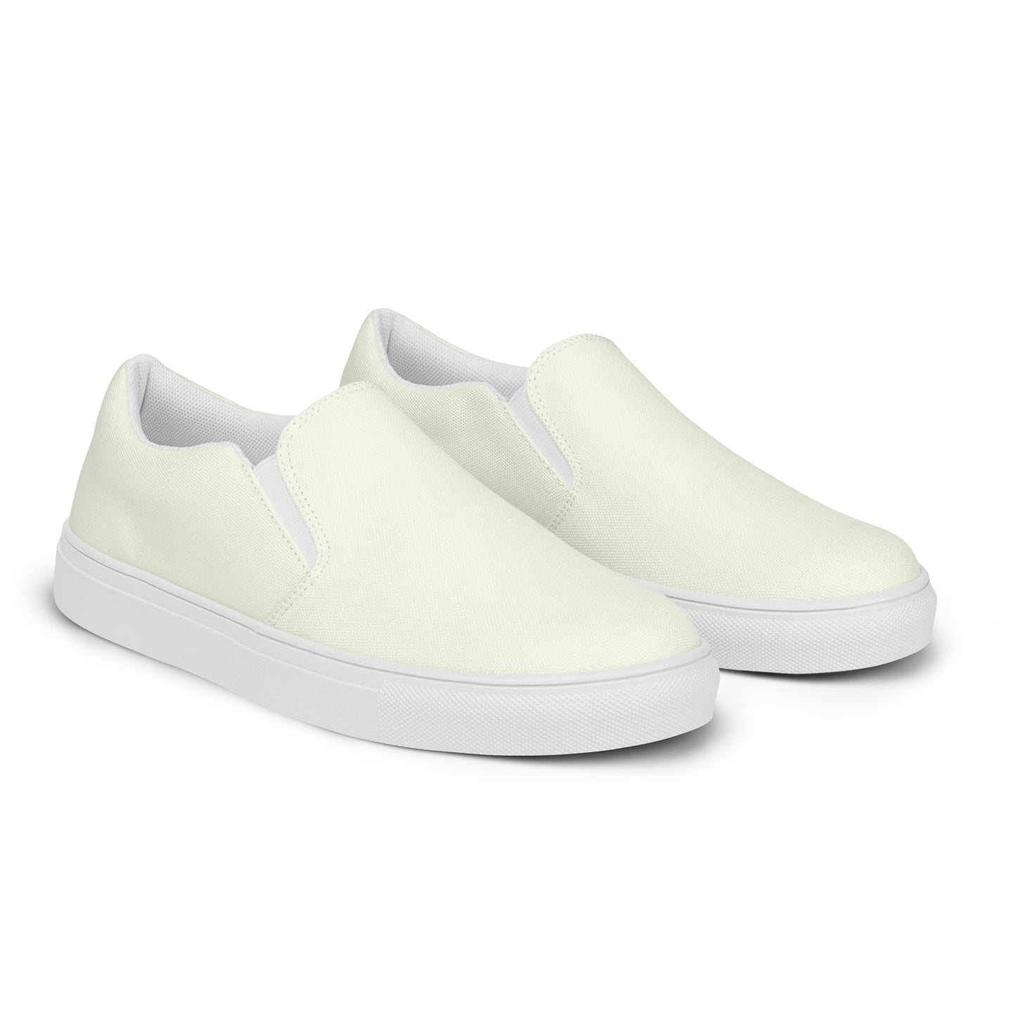 Women’s slip-on canvas shoes - Ivory