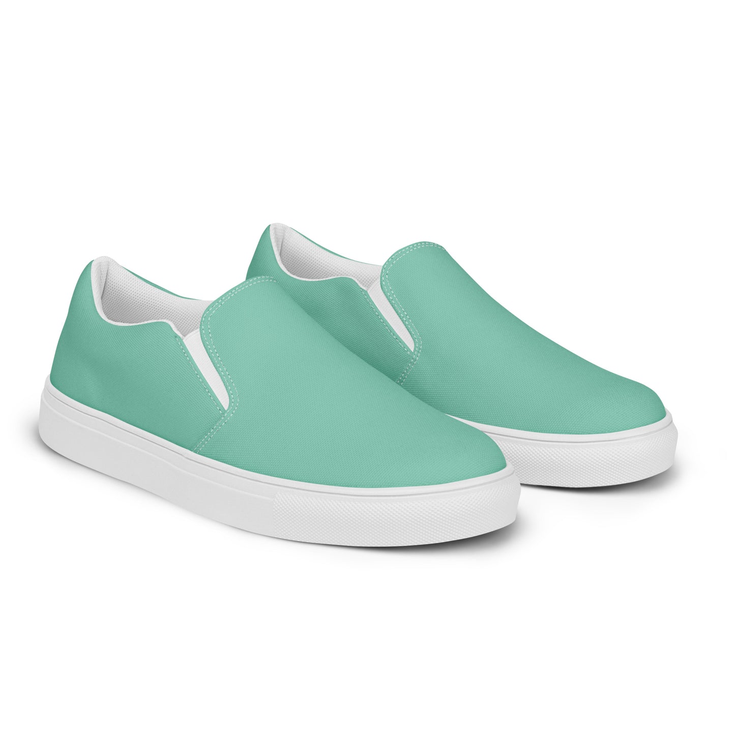 Women’s slip-on canvas shoes - Mint Green