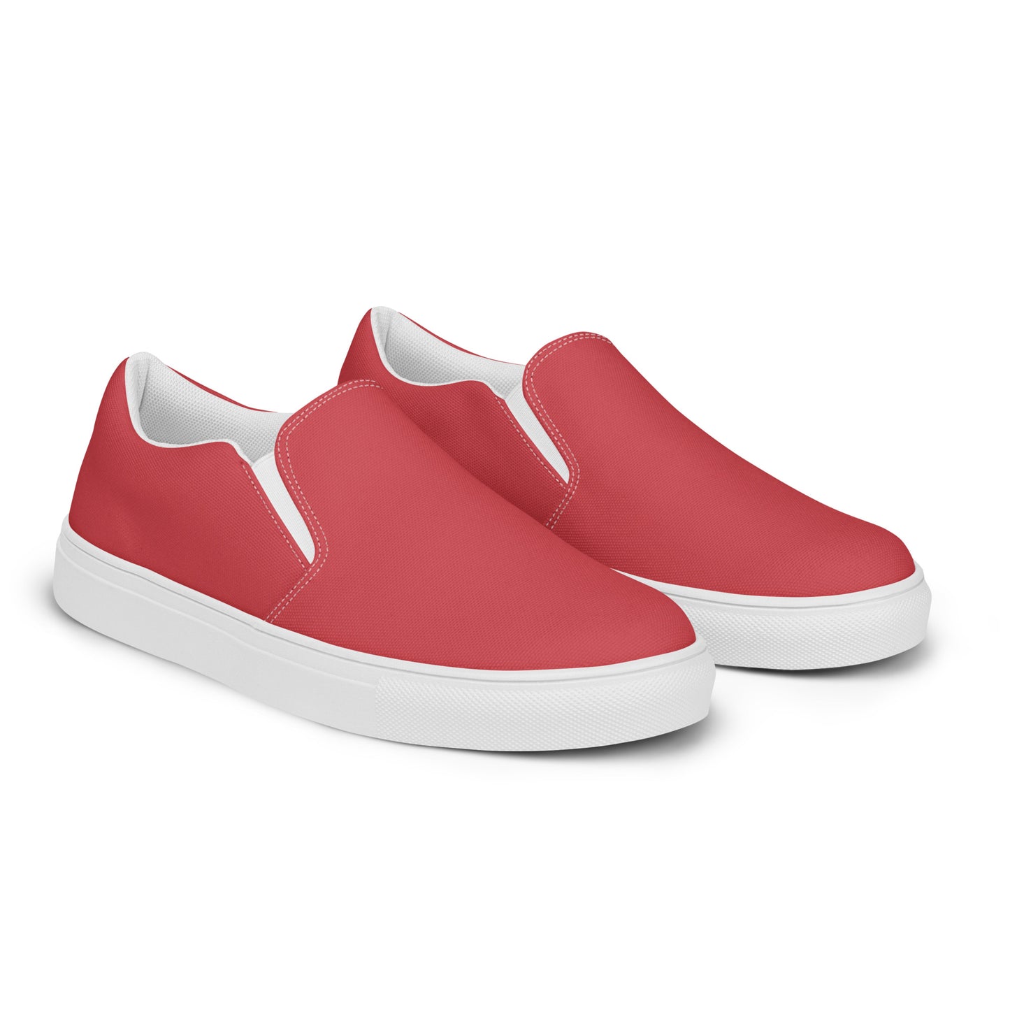 Women’s slip-on canvas shoes - Flamingo Red