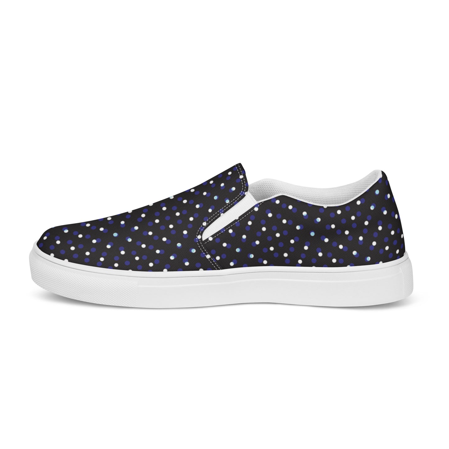 Women’s slip-on canvas shoes - Polka Dot Delight