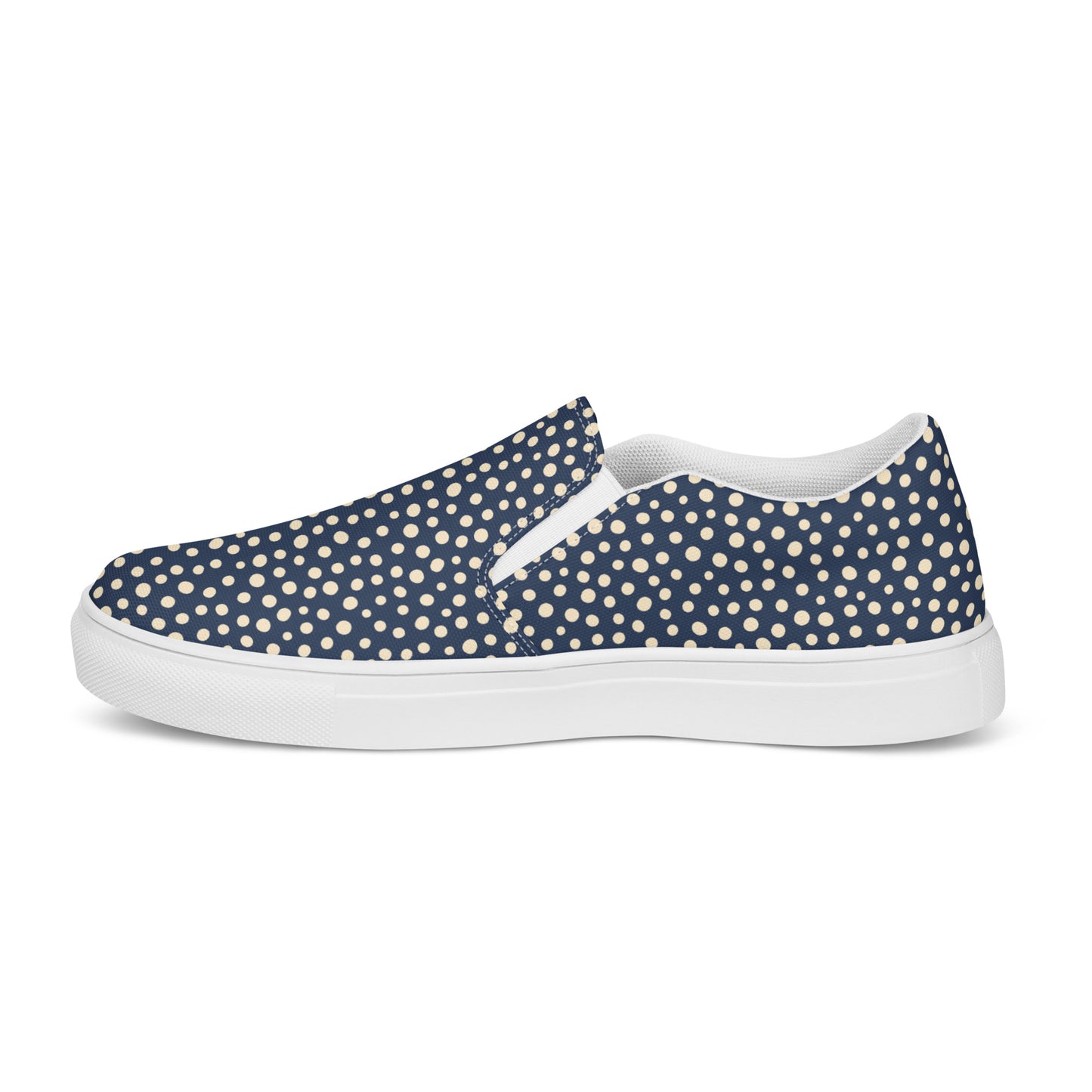 Women’s slip-on canvas shoes - Playful Polka Dot