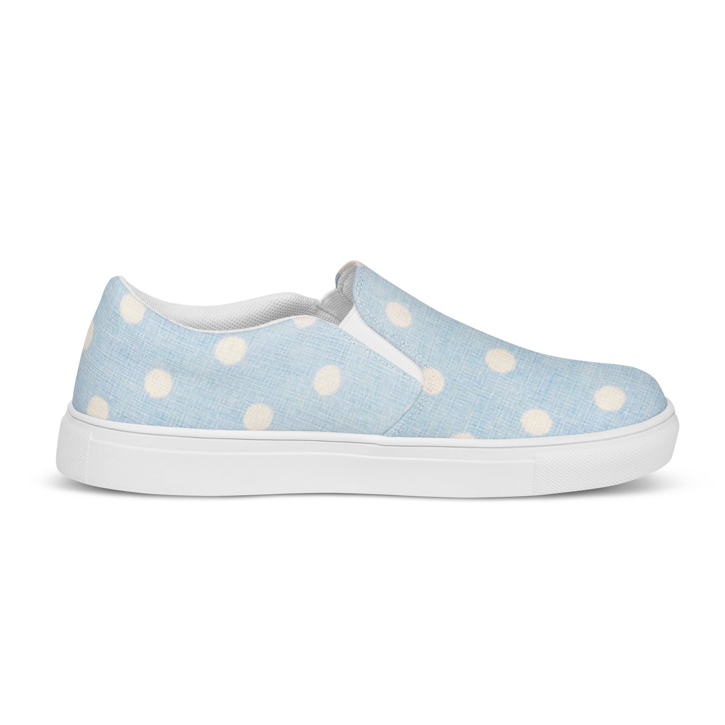 Women’s slip-on canvas shoes - Jumbo Polka