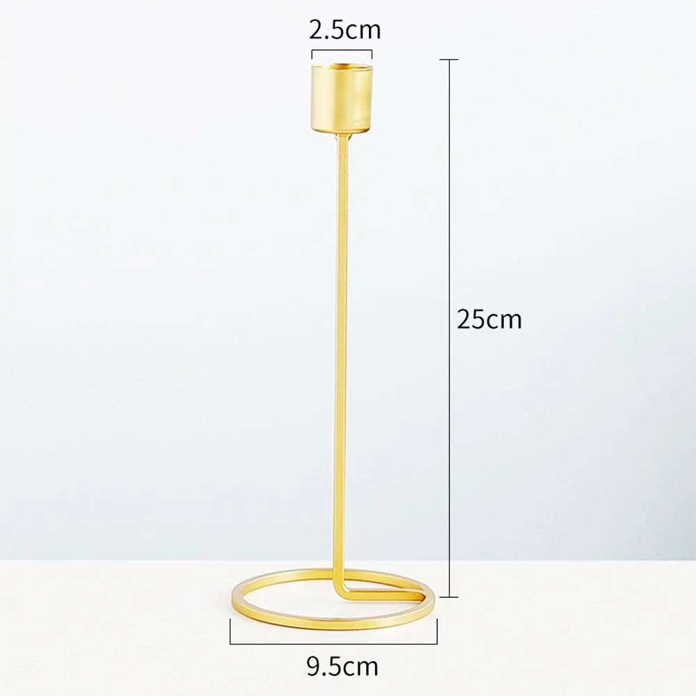 LuxeGold Candle Holders