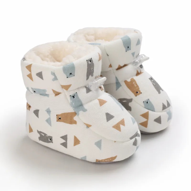 Cozy Toes Baby Booties, Assorted Prints