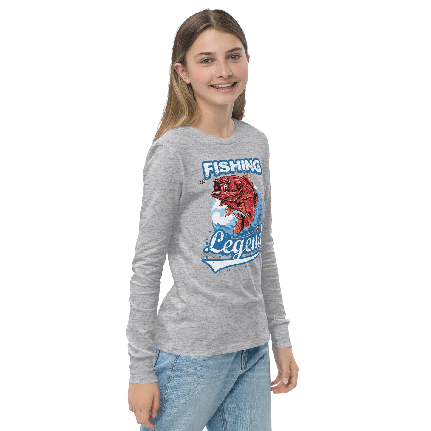Youth long sleeve tee - Fishing Legend